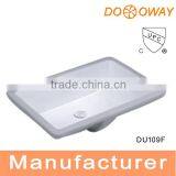 UPC Rectangle Undercounter Bathroom Sink DU109F