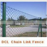 black vinyl coated chain link fence