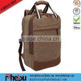 Multifunction Outdoor Waxed Canvas Backpack With Handle thumbnail-1