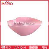 Pink solid color EU standard melamine candy bowl, party hear shape large bowl