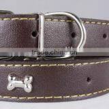 Supply Dog Cat Collar With Metal Bone Collar
