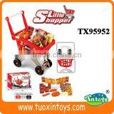Kids Supermarket Shopping Toy Car Shopping Trolley, Shopping Cart Toy thumbnail-4