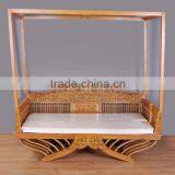 Thailand Style Wood Carved Long Chair, Southeast Furniture Exquisite Handcarving Leisure Sofa Chair (BF01-X1169) thumbnail-1