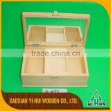 Light Weight Solid Wood Box With Black Painting and Slide Lid thumbnail-1