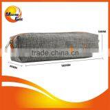 Grey Jute Pencil Tube Box With Logo Printing thumbnail-1