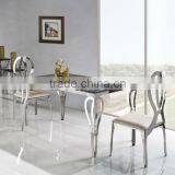 TH288 Dining Room Marble Top Fashion Design Table thumbnail-2
