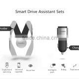 Smart Dual USB Car Charger & Car Holder For All Mobile Phones Intelligent Driver Assistant Sets thumbnail-4