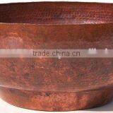 Natural Hammered Copper Bowl thumbnail-2