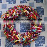 Rainbow Colour Felt Ball Garland thumbnail-6