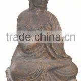Cast Iron Metal Buddha Statue For Sale thumbnail-1