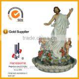35" Jesus Fountain Indooor Fountain With Lighting thumbnail-2