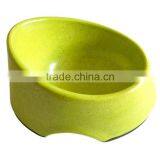 Green Technology Food Grade Bamboo Fibre Dog Travel Bowl