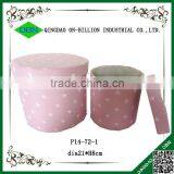 Wholesale Colored Unique Canvas Laundry Basket Round Cloth Box thumbnail-1