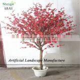 SJZJN 312 Mini Bansai Artificial Peach Blossom Tree /Potted Peach Blossom Tree High Quality thumbnail-2