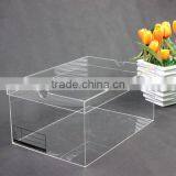 Custom Transparent Plexiglass Shoe Box Clear Acrylic Shoe Boxes thumbnail-3