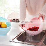 Wholesale Basket Strainer Plastic Collapsible Fruit Vegetable Colander thumbnail-2