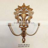 MW-0003-01 Hanging Wall Candle Holder With Metal in Antique Gold and Silver thumbnail-1