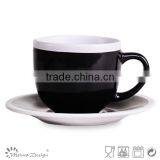 6oz Two Tone Color Cup&saucer thumbnail-1