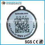 Silicone QR Code Printing Pet Tag, Various Shape Dog Tag, Pet Cat Collar thumbnail-3