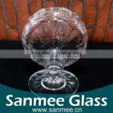 Good Quality Low Price Clear Glass Pedestal Bowl thumbnail-3