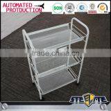 Cheap Kitchen Vegetable Carts Kitchen Trolley With Metal Basket thumbnail-5