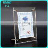 KM-CP56 Tabletop Acrylic Pcture Frame With ad Nails , Free Standing Lucite Photo Holder, Information Poster Holder With Screw thumbnail-5