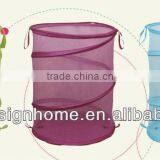 HOME DECOR COLOR ROUND POLYESTER POP UP COLLAPSIBLE LAUNDRY HAMPER thumbnail-1