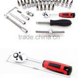 46pcs Socket Set, Ratchet Wrench Set 1/4" CRV thumbnail-2