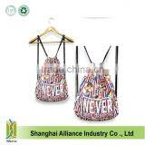 GYM Backpack Drawstring Bucket Shoulders Travel Bag Many Dogs