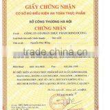 Certificate food safety