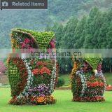 Artificial Plastic Grass Animal Topiary Landscaping Ornament for Graden Decoration thumbnail-3