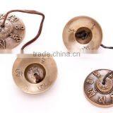 Best-selling Meditation Tibetan Om Mani Padme Hun Carving Tingsha Cymbals thumbnail-1