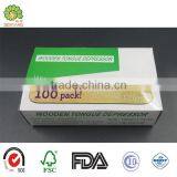 Hospital Natural Wooden Tongue Depressor Wholesale thumbnail-3