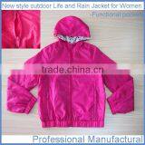 New style outdoor Life and Rain Jacket for Women