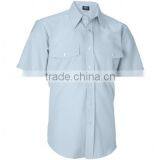 Custom Mining Industrial Work Uniform Mens 100% Cotton Short Sleeve Workwear Shirts thumbnail-4