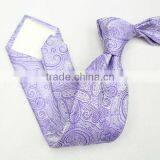 HD-T124 Customized New Design Men's 100% Natural Silk Woven Paisley Male Neck Tie thumbnail-1