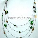 Multi String Bead Necklaces thumbnail-1