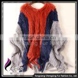 CX-B-15 China Suppliers Wholesale Price Rabbit Fur Winter Shawl Apparel Women Clothes thumbnail-2
