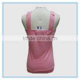 2016 Ladies Western Knitted Tops Pink Vest With Beaded thumbnail-2
