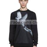 Fashion Printing O-neck Long Sleeve Black Thin Pullover Jersey t Shirt for Men thumbnail-1