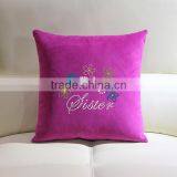 Hot Sell Fashion Cotton Plain Throw Pillow Case Custom Printing And Rhinestone Design Cushion Covers Decorative Car thumbnail-6