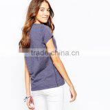 Girls Round Neck Lace Rosette Printed 100 Percent Cotton t Shirts thumbnail-3