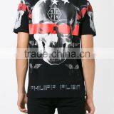 Mens Skull 3D Printed Polo Shirts Customized Logo in Modern Design thumbnail-3