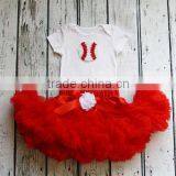 Patriotic Pettiskirts Sets Girls Clothing Cotton Top Set Skirts Chiffon Pettiskirt Set TuTu thumbnail-3