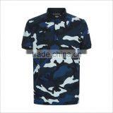 Latest Fashion Designs 100% Cotton Polo T Shirt Customized Navy Camo Polo Shirt Men thumbnail-1