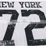 Female Model of Grey Number Printed Nightgown thumbnail-4