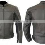 Men's Real Leather Motorbike Jacket thumbnail-1