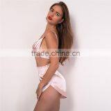 Runwaylover 054 Sets Cropped Tops Shorts 2 Pieces Sets Women Tracksuit Cotton Blend T-shirts Shorts thumbnail-3