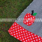 New Girls Apple Dress Girls Boutiques Dress Kids Pillowcase Dress Kids Back to School Dress With Necklace and Headband thumbnail-2