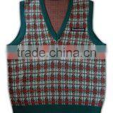 ISO9001/BSCI Manufature Stylish Green Oversized Sleeveless Sweater thumbnail-5